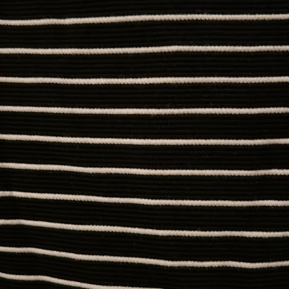 Loft XL Black/white striped knit skirt - Picture 2 of 3